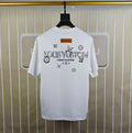 Double-sided embroidered cotton T-shirt