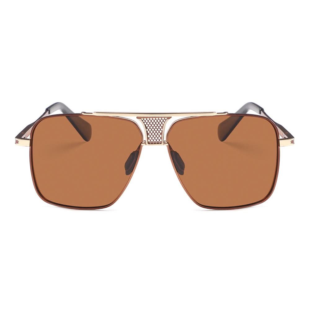 Dollger Square Aviator Metal Sunglasses