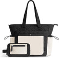 TOPEAST Tote Bag for Women, Lightweight Puffer Tote Bag with Zipper, Work Bags for Nurse Teacher, Travel Puffy Handbag