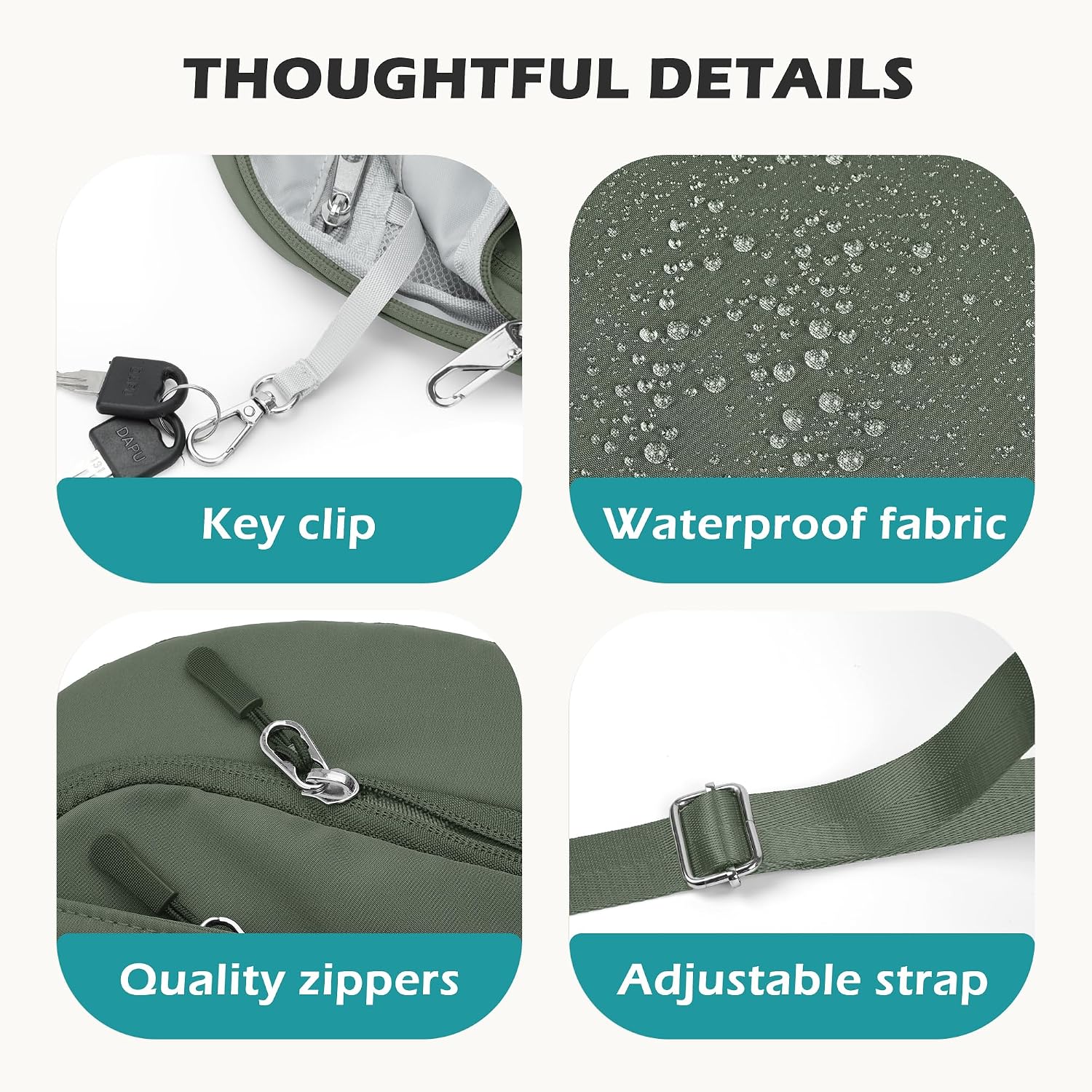 TOPEAST Anti Theft Crossbody Bags for Women Men, Small Sling Crossbody Bag Travel Purse Shoulder Wallet with RFID Blocking