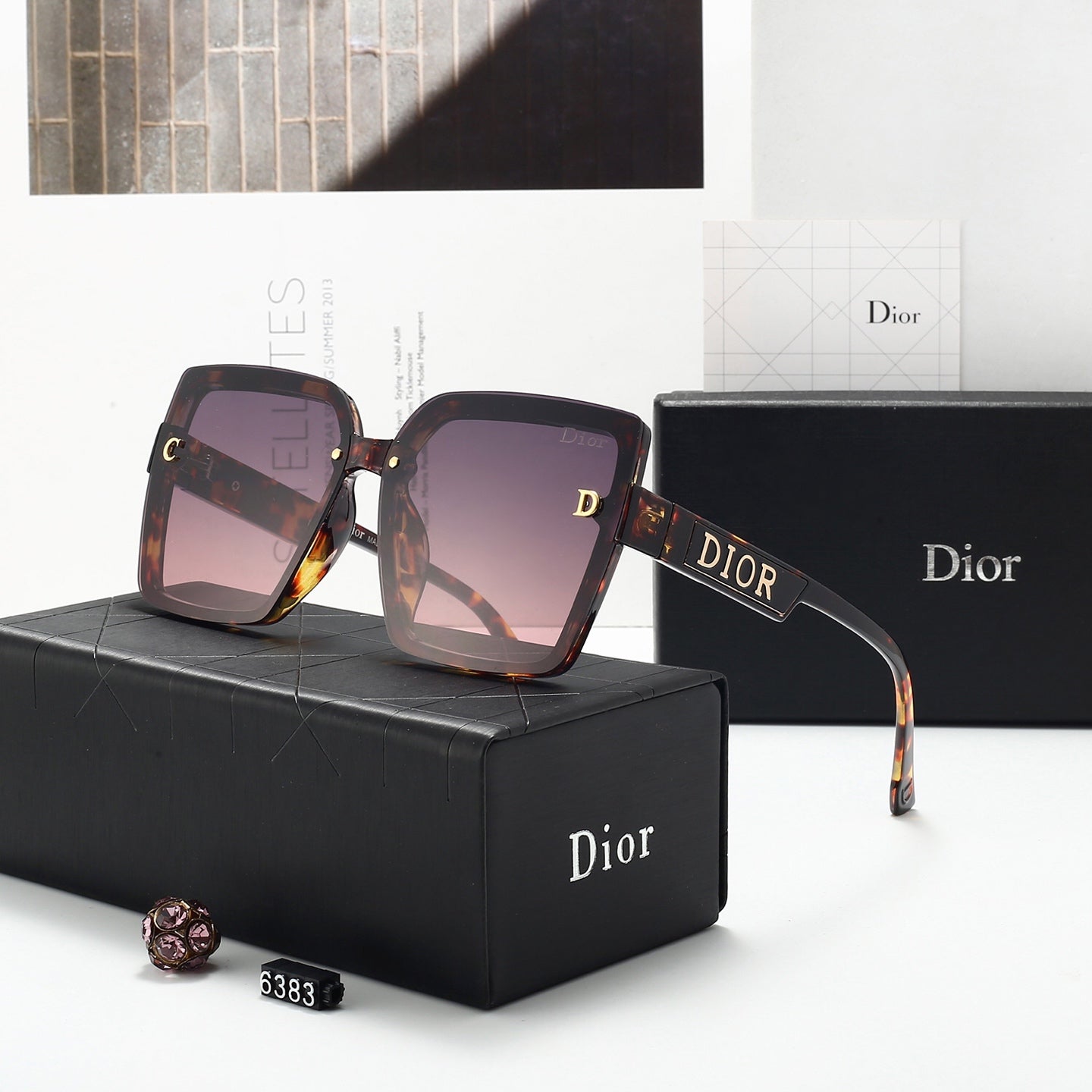 Fashion hot 5 color sunglasses 6383