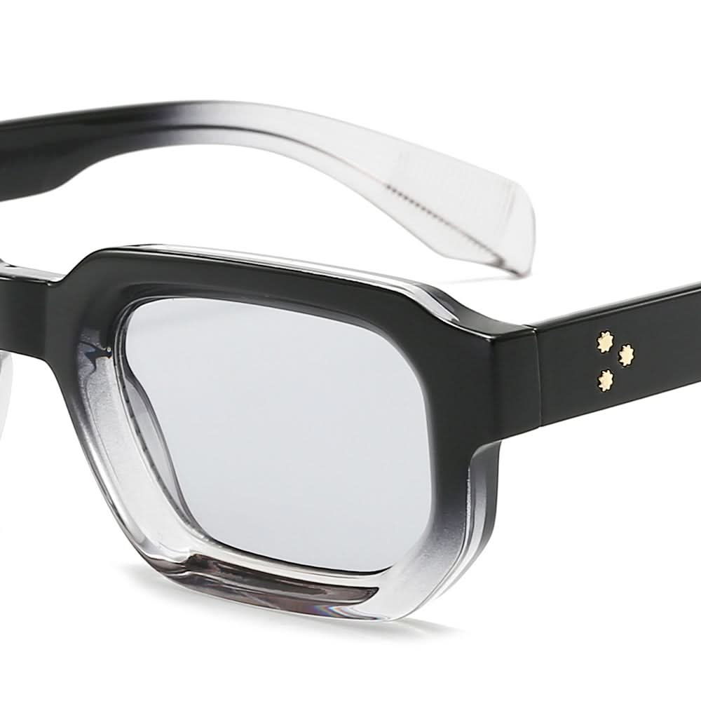 Dollger Acetate Rectangle Full-Rim Tinted Sunglasses