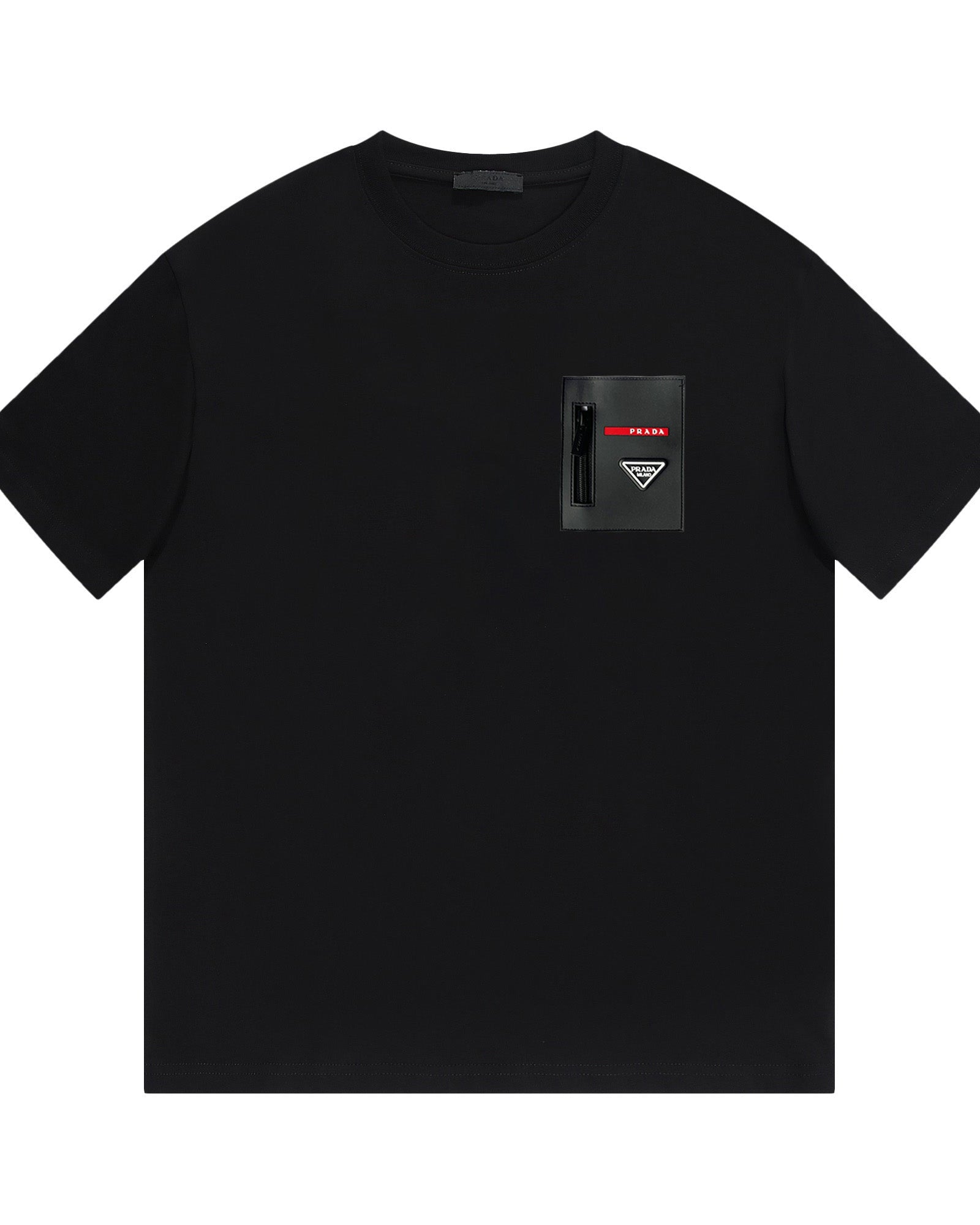 ZIP POCKET COTTON T-SHIRT