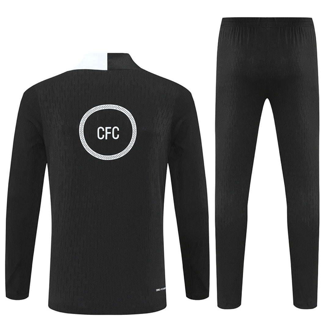 Chelsea Pre-Match Black II Tracksuit 25/26