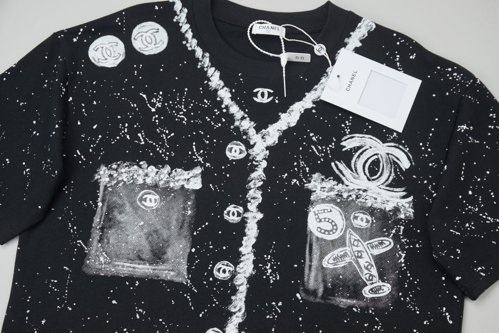 Black fashion T-shirt 0900