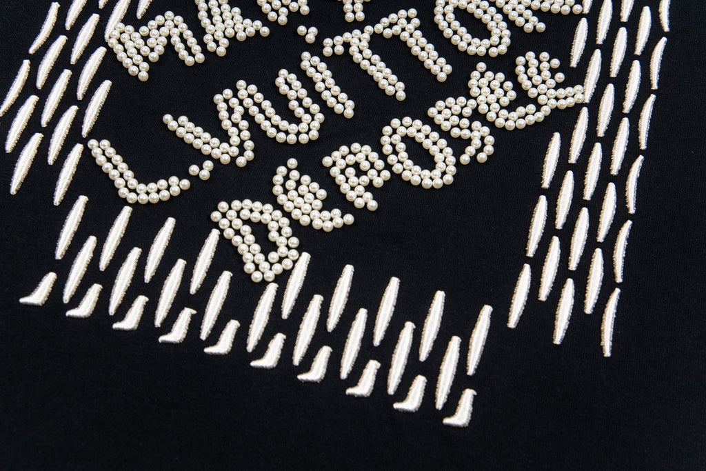 Pearl embroidered T-shirt