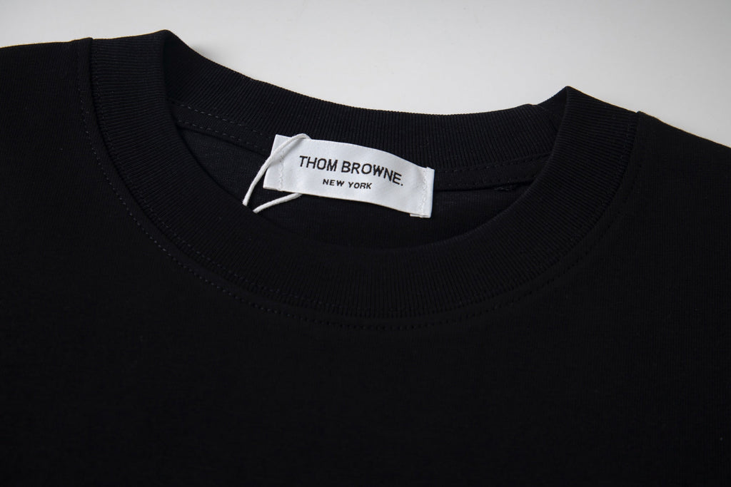 Embroidered pocket cotton T-shirt