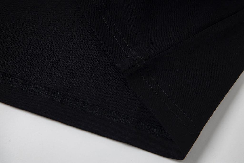 Embroidered pocket cotton T-shirt